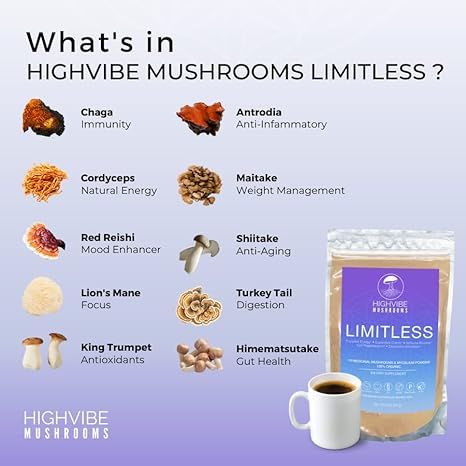 HIGHVIBE Limitless 10 Mushroom Blend